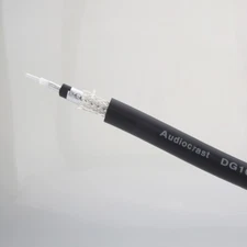 Hi-End 4N Pure Silver RCA Signal Wire 75 Ohm 8mm Shield Audio Coaxial Cable DIY