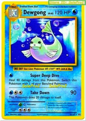 DEWGONG pokemon XY EVOLUTIONS 120 HP SUPER DEEP DIVE MINT RARE