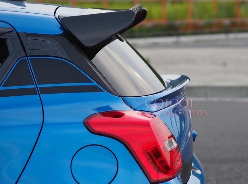 SUZUKI TOP　マチャドフィン Unpainted mid trunk spoiler for Suzuki 18-23 Swift 4th