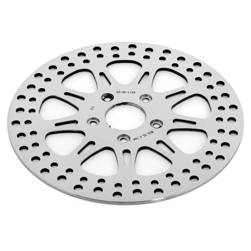 2x Rotores de freno delanteros traseros pulidos de 11,5" para Harley FXST Heritage Softail 87-99 Foto 4 de 4