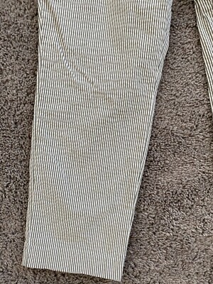 韓国商品/NOCONTENT Stripe Lace Pants Jones New York Pants Womens 14 Green Pinstripe Pull On