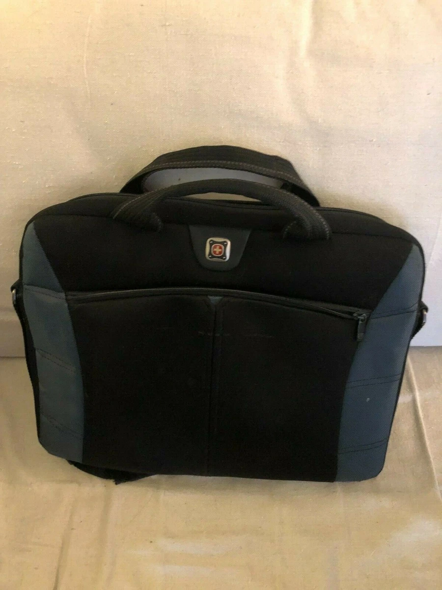 Swiss Army Wenger Blk/Blu Polyester Comp Slimcase Computer Sleeve 