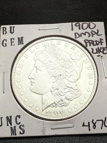 1900 BU GEM MORGAN SILVER DOLLAR UNC MS+++ DMPL COIN 4876