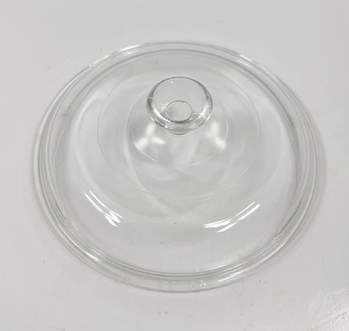 Vintage PYREX 622-C Clear Glass Lid Round 7" Diameter Dome Knob USA 622C