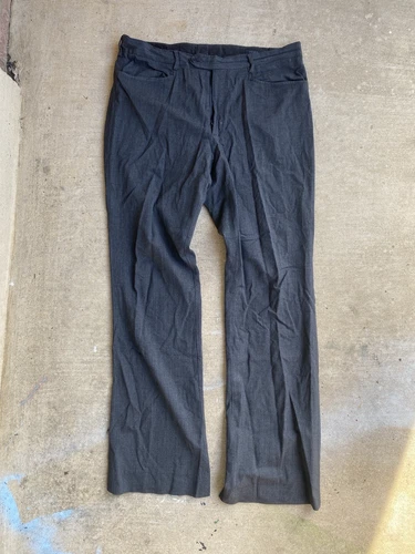 Authentique pantalon en laine vierge PRADA fabriqué en Italie taille 50
