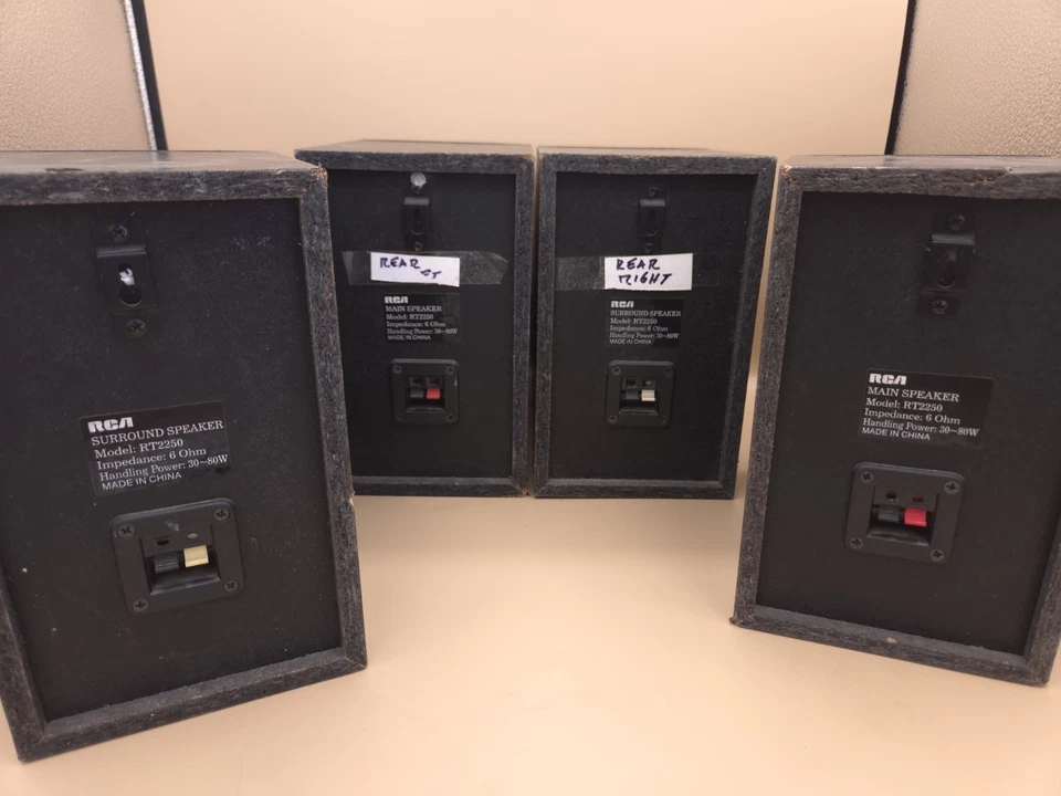 Juego de 4 Altavoces Envolventes RCA RT2250 Solo Gris 80W 6Ohm para Sistema de Cine en Casa Foto 2 de 4