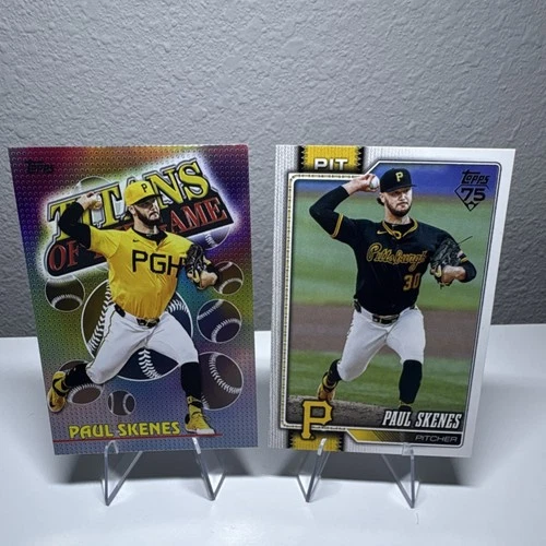 Topps Paul Skenes Titans of the Game & Topps 75 Trading Card Lot 2