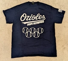 Baltimore Orioles 2024 Staff Olympics Space Cowboys Team Medium T-Shirt RARE