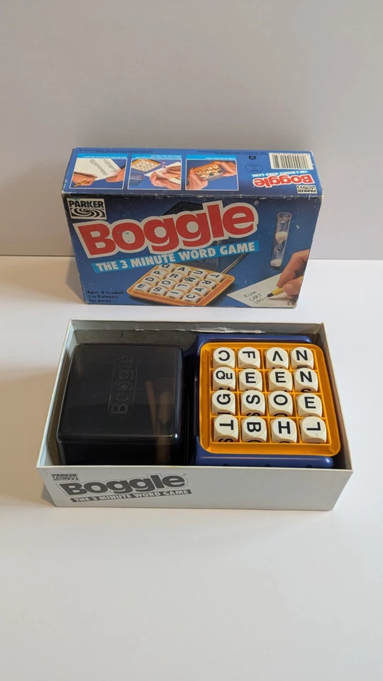 Boggle Parker Brothers Board Game 1992 Vintage Set - Used Family Fun Game Retro - Image 2 of 4