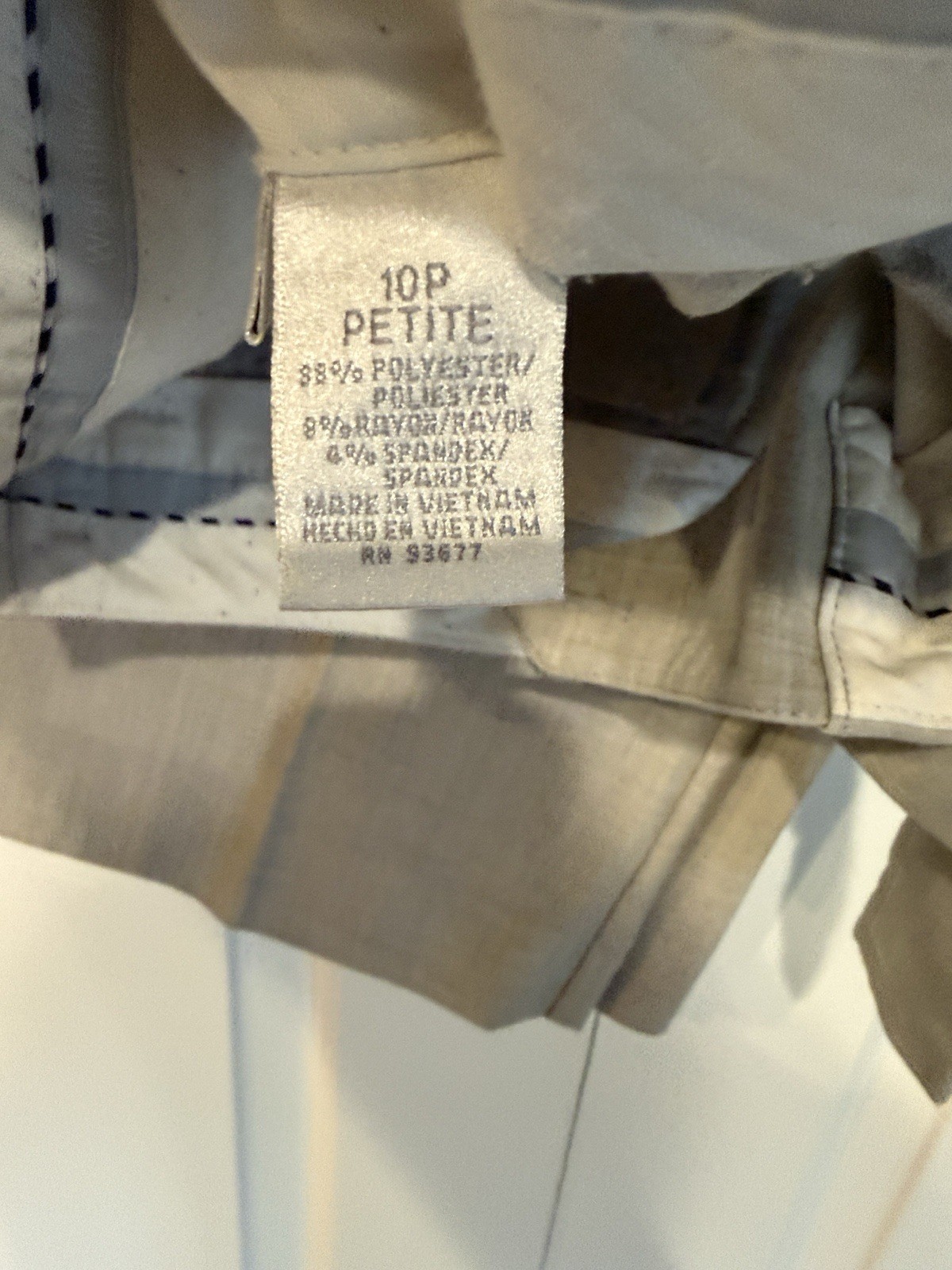 Worthington Women's Gray Solid Stretch Petite Pan… - image 4