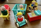 Vintage 1980s Fisher-Price Little People Play Family Nursery Set #761 Complete