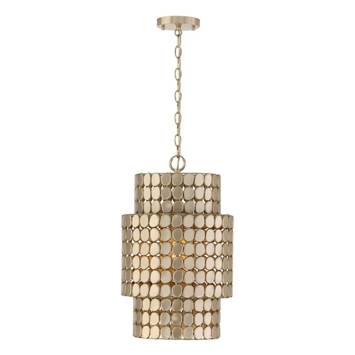 Capital Lighting Eliana 1 Light Pendant, Champagne Brass - 354111HB - Picture 1 of 1