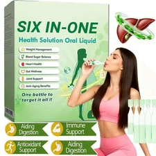 6-in-1 SIX-in-ONE Health Solution Oral Liquid, Advanced Body Care Liquids Drops