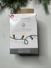 Wondershop 100ct LED Smooth Mini Christmas String Lights Warm White w/Green Wire