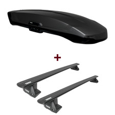Dachbox Thule Vector L + Dachträger Thule WingBar EVO für Toyota Yaris P21 top