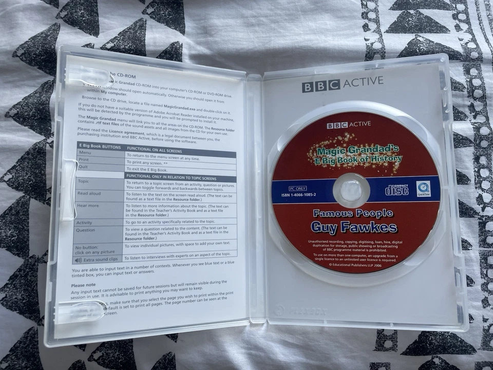 Magic Grandad’s E Big Book of History Famous People Guy Fawkes BBC Active CD ROM - Image 3 of 3