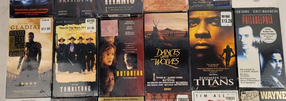 Lot of 21 New Sealed VHS Tapes Forrest Gump Titanic Dances Wolves Tombstone More - Image 3 of 4