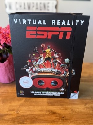 Brand New ESPN Virtual Reality Interactive Book Set VR Goggles 128 Pg Medals
