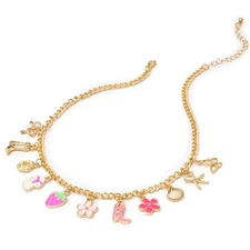 KatchOn, Gold Charm Necklace for Women – Adjustable, 14 Inches | Beach, Su