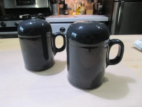 Range Top Salt and Pepper Shakers Slate Gray Fiesta USA Handles S&P Fiestaware
