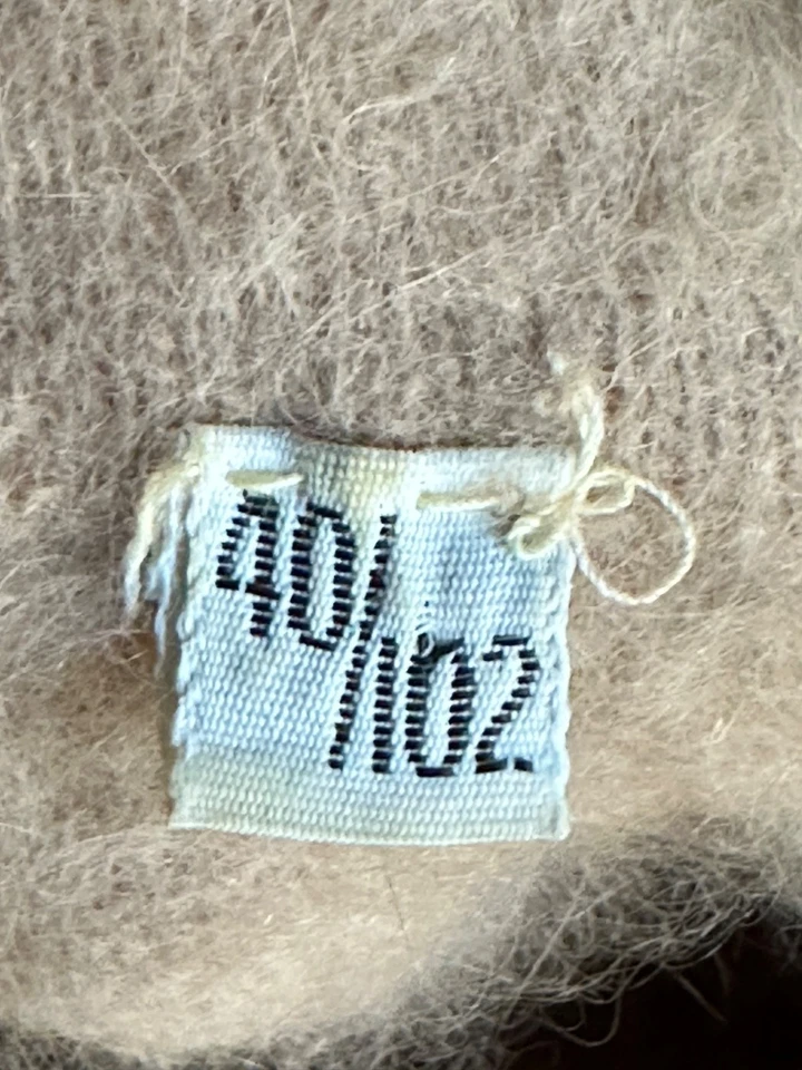 Suéter de lana Parkhurst Angora pelo de conejo capucha cuello manga larga suave cálido talla 40 Foto 4 de 4