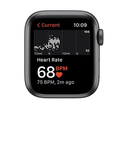 Apple Watch SE (1st Gen) GPS, 40mm Space Gray Aluminum Case With Midnight S Band - Picture 3 of 5