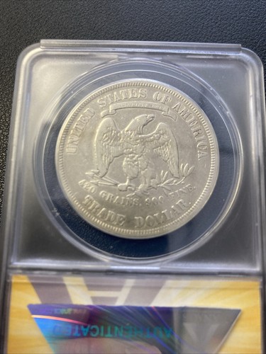 1877 Silver Trade Dollar $ ANACS CERTIFIED - 第 3/4 張圖片