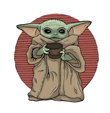 SW Baby Yoda Weatherproof Anime Sticker 6" Car Decal D6