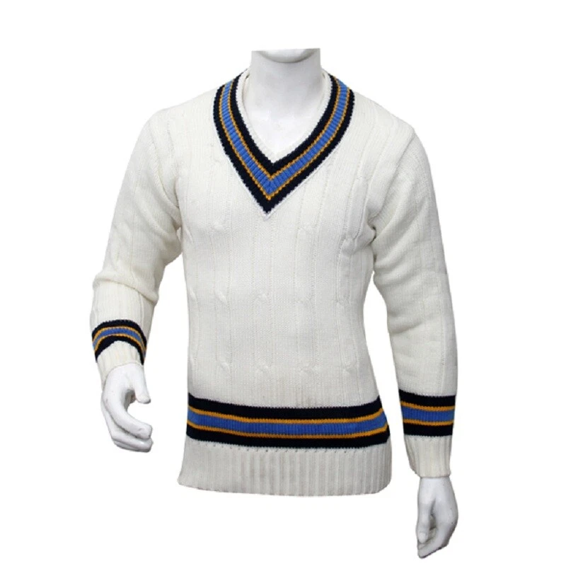 White cricket sweater best sale mens