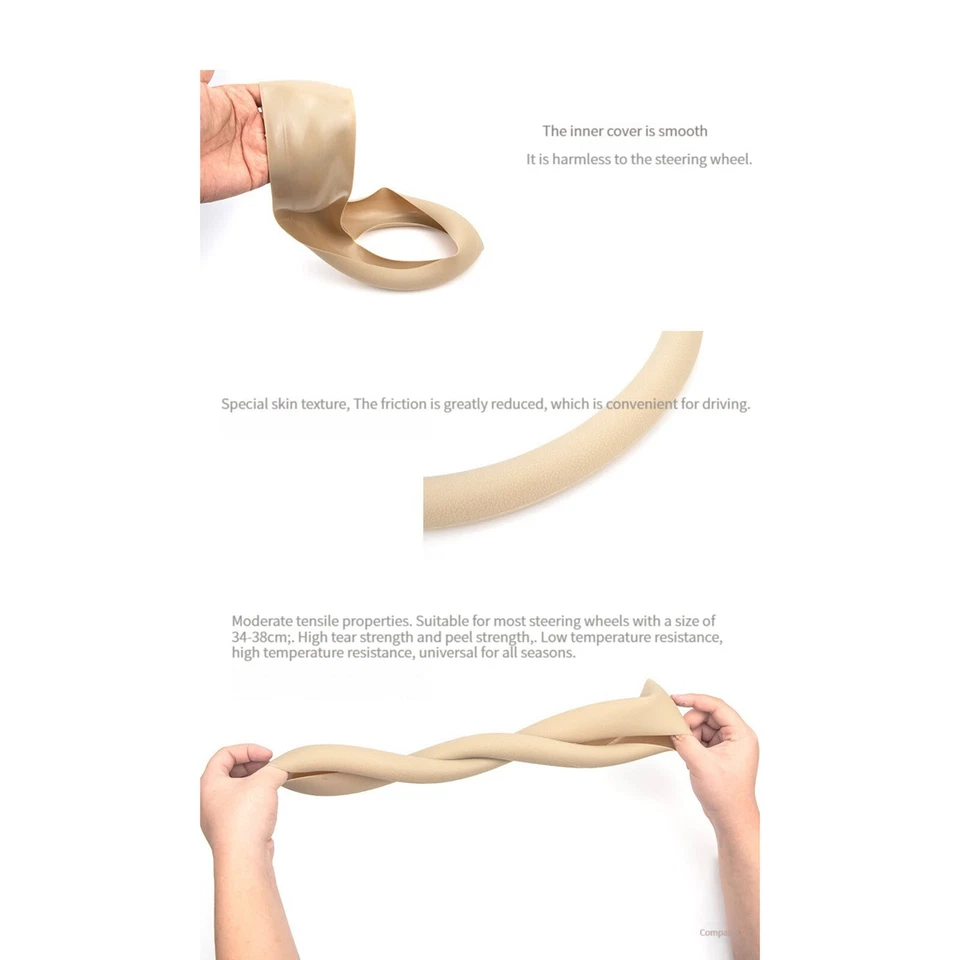 Multi-color Optional Universal Silicone Steering Wheel Cover Anti-slip Cover - Image 4 of 4