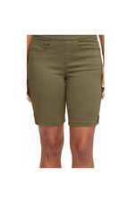NWT DKNY Jeans Women's Comfort Stretch Pull-On Bermuda Short Olive XS S M L 65
