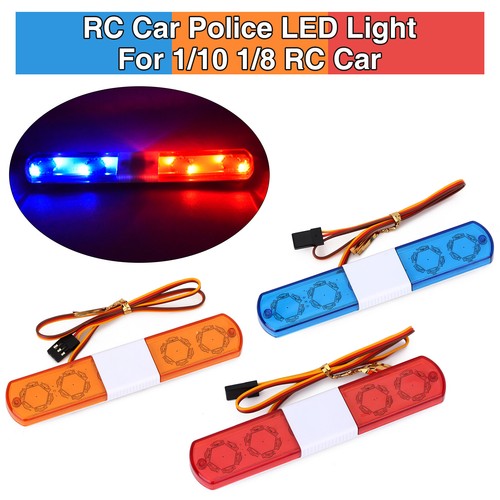 Multi blinkendes LED-Polizei-Alarmlicht für 1/10 1/8 HSP Kyosho Traxxas RC Car - Bild 2 von 23