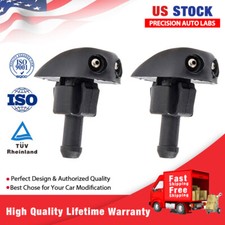2x Plastic Car Auto Window Windshield Washer Spray Wiper Sprinkler Nozzle Black