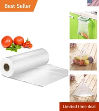 Multi-use 14"x20" Clear Produce Bags - 350 Bags/Roll, Waterproof & Food Safe