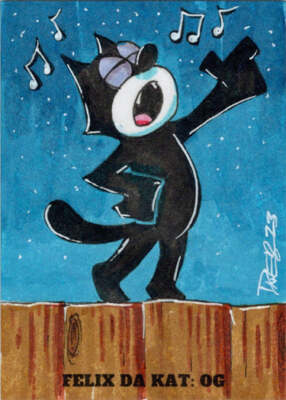 2023 5finity Felix Da Kat: OG Sketch Card Dave Beaty V2