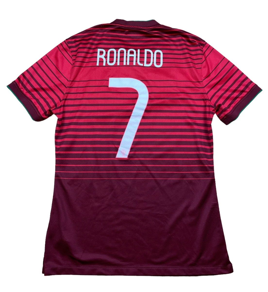 Portugal Home football shirt 2014 Soccer Jersey 7 Ronaldo Tee Size L