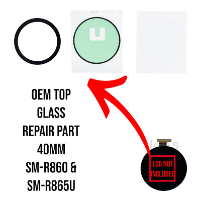 OEM Samsung Galaxy Watch Active 4 SM-R860 40mm Top Screen Glass Replacement