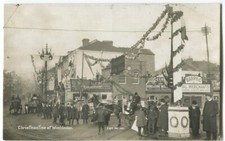 Wimbledon at Christmas, Real Photo, Street scene Original postcard, C&H series