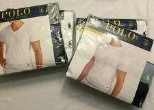 NWT Classic Fit Polo Ralph Lauren Tee T Shirts V or Crew - White or Color Cotton