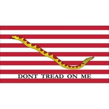 Don't Tread on Me Naval Jack Snake Gadsden Car Vinyl Sticker - SELECT SIZE