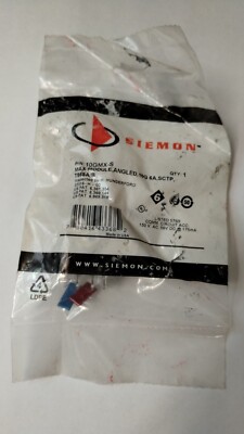 Siemon 10GMX-S Max Module, Angled, 10G 6A, SCTP, T568/B