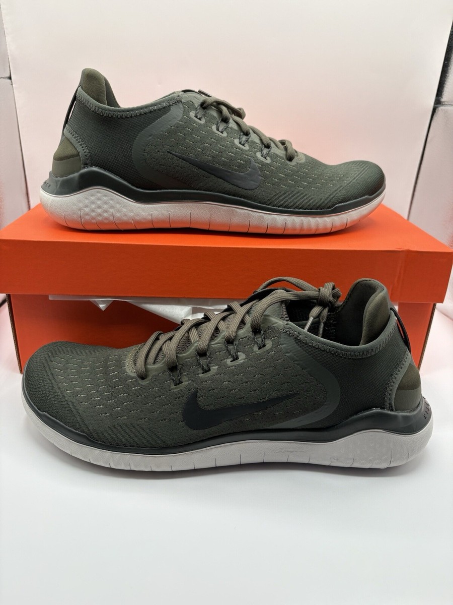 New Nike Free Run 2018 Running Shoes Mens Size 9 Cargo Khaki 