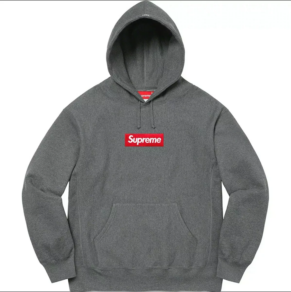 Box Logo Hooded Sweatshirt Charcoal S-