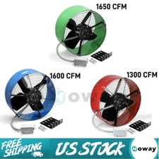 15"Gable Mount Ventilation Exhaust Fan Attic Vent Fan with Adjustable Thermostat