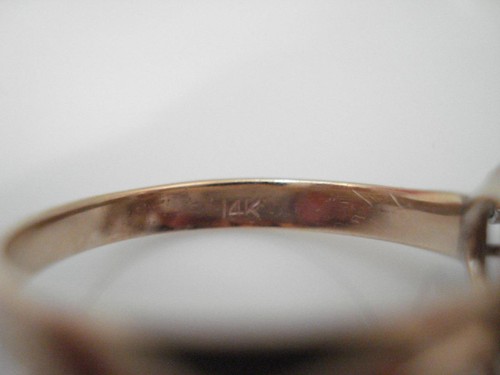 5.3 GRAM VINTAGE 14K YELLOW GOLD OPAL & RUBY COCKTAILCLUSTER RING SIZE 9.75 - Picture 2 of 6