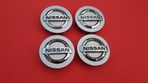 NISSAN 370Z ALTIMA GT-R 4 WHEEL RIM HUBCAP HUB CAP CENTER COVER PLUG SET OEM C25 - Picture 4 of 7