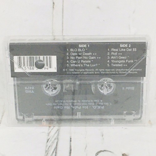 PKO no pain no gain Cassette tape hip hop rap - Picture 8 of 12