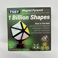 TOSY Magnet Pyramid Glow Magnetic Shape Shifting Cube 1 Billion Shapes