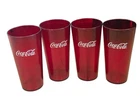 Vintage Red Coca Cola Plastic 32oz. Restaurant Cups Carlisle 5224 Made In USA