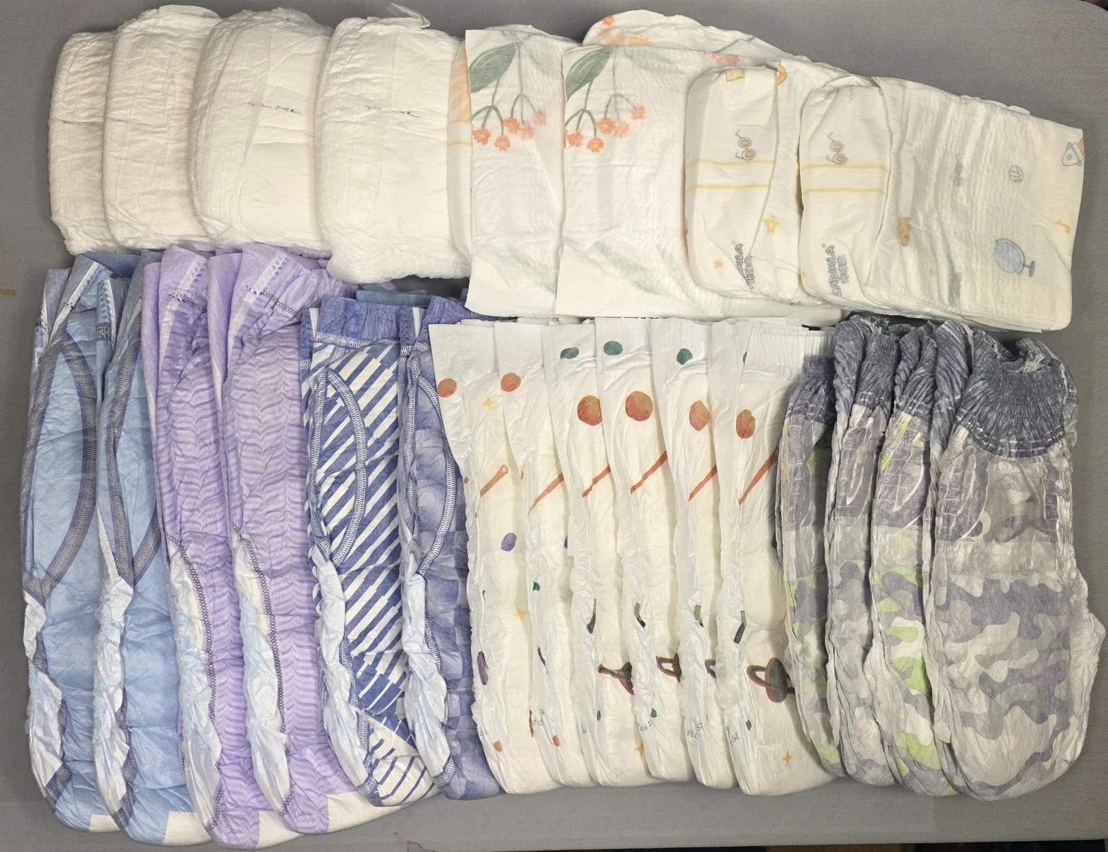 Lot of 24 Ultimate ABDL Teen Pullups Diapers, Goodnites XL & New XXL, Ninjamas +
Opens in a new wind